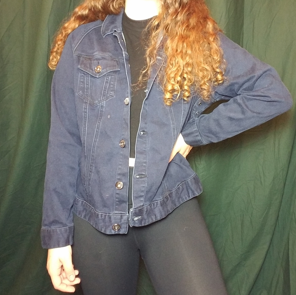 SOLD Deep Blue Denim Jacket